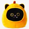 Plush toy - Black cat dressed as pumpkin