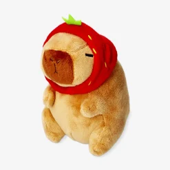Plush toy - Capybara with strawberry hat