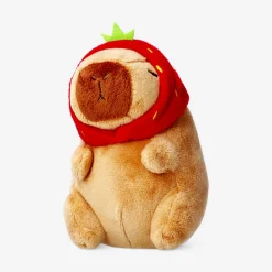 Plush toy - Capybara with strawberry hat