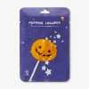 Popping pumpkin lollipop - Sour raspberry flavour