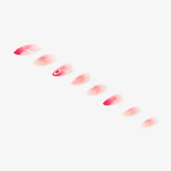 Press on nails - Pink with pearls