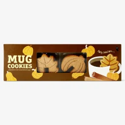 Pumpkin and autumn leaves mug cookies - Cinnamon flavoured