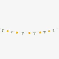 Pumpkin garland with checks - 300 cm