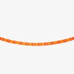 Pumpkin garland with happy faces - 300 cm
