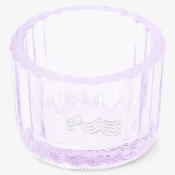 Purple glass tealight holder
