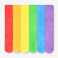 Rainbow napkins - 16 pcs
