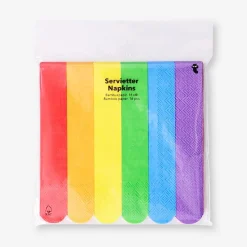 Rainbow napkins - 16 pcs