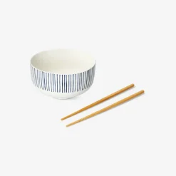 Ramen bowl with chopsticks
