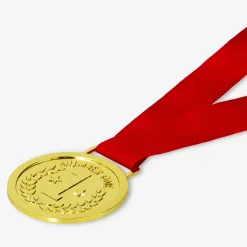 Red winner medal