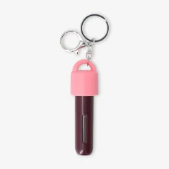 Refillable travel perfume bottle with silicone cover and carabiner
