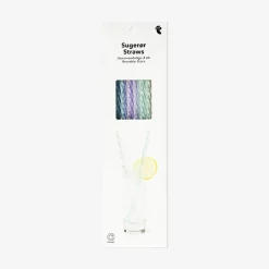 Reusable glitter straws - 8 pcs