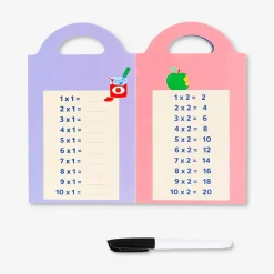 Reusable math learning book