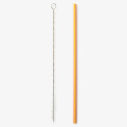 Reusable striped straws - 8 pcs