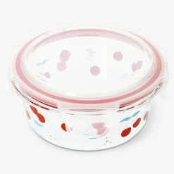 Round food container with berry print - 14 cm