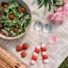 Salad servers with strawberries - 2 pcs