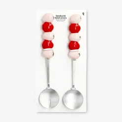 Salad servers with strawberries - 2 pcs
