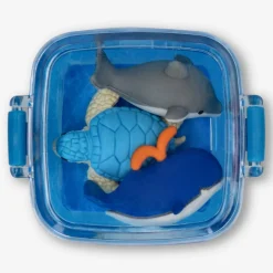 Sea animal erasers in box - 3 pcs