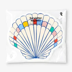 Seashell napkins - 16 pcs
