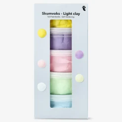 Self hardening light clay in pastel colours - 5 pcs
