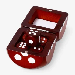 Set of wooden dice - 5 pcs