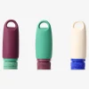 Silicone travel bottles with hangers - 3 pcs