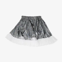 Skirt with silver metallic effect - 4 to 8 years