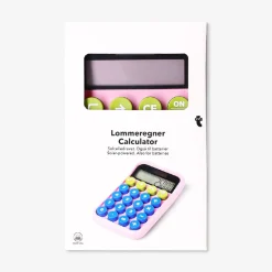 Solar powered pink calculator