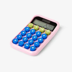 Solar powered pink calculator