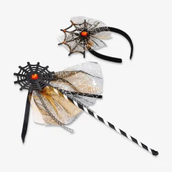 Spider web hairband with wand - For kids