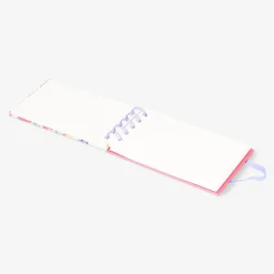 Spiral-bound floral notebook