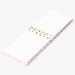 Spiral bound notepad with vase icon