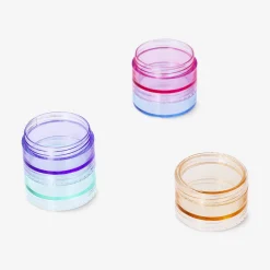 Stackable travel jars - 5 pcs