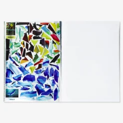 Sticker book with mosaic animals