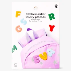 Sticky letter patches for textiles - 31 pcs