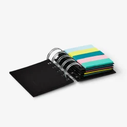 Sticky Memos Set with Black Spiral Binding