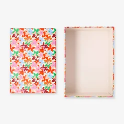 Storage box with geometric print - 17x24