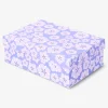 Storage box with purple flower - 14x20 cm