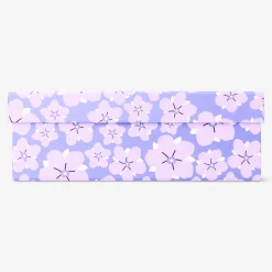 Storage box with purple flower - 14x20 cm