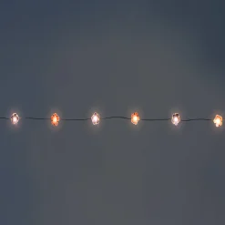 String lights - Purple and pink flowers
