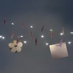 String lights - Purple clips
