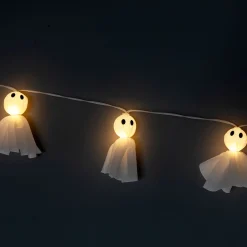 String lights with tulle ghosts - 10 pcs