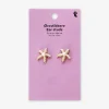 Stud earrings - Seastars with pearls