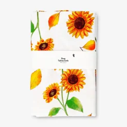Tablecloth with sunflower print - 220x140 cm