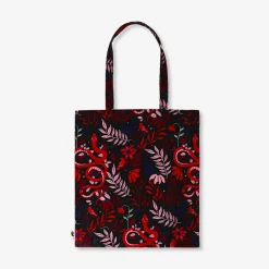Tote bag - Black with florals