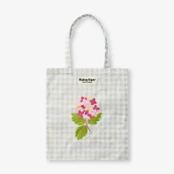 Tote bag - Flowers and checks print