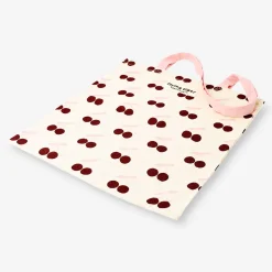 Tote bag - Pink and red cherries