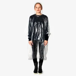 Transparent Rain Poncho for Adults