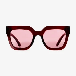 Transparent red sunglasses