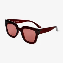 Transparent red sunglasses