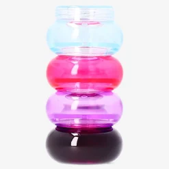 Travel set with stackable jars - 4 pcs
